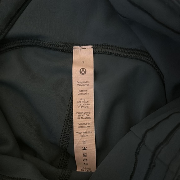 teal lululemon leggings - Picture 2 of 2